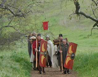 A detachment of LEGIO IX 
            HISPANA on a Roman trek